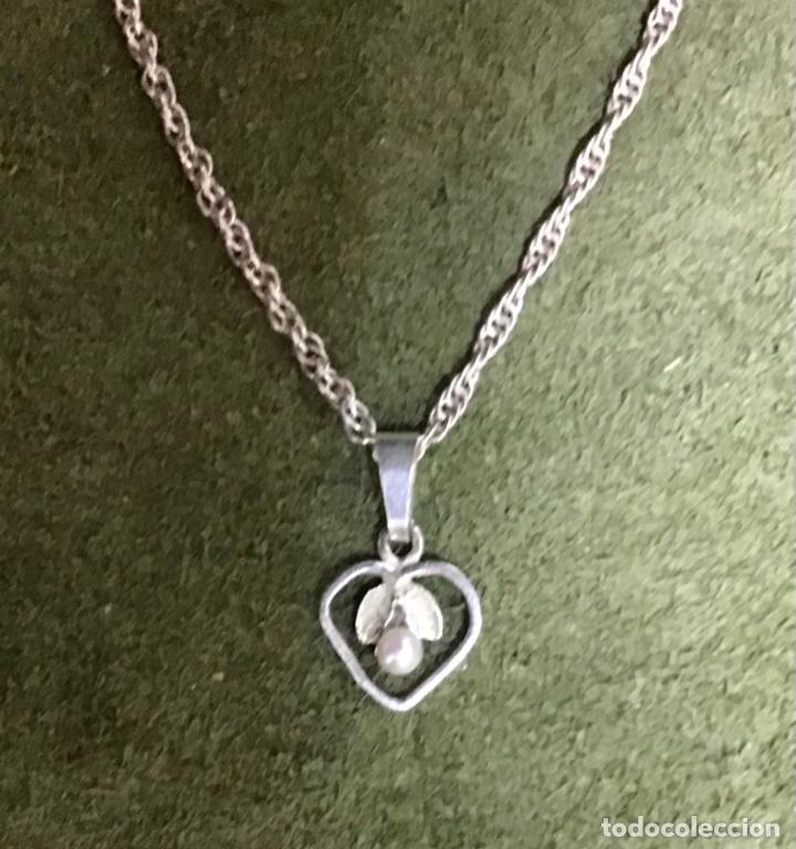Antig&uuml;edades: COLGANTE DE PLATA CON PERLA - Foto 1