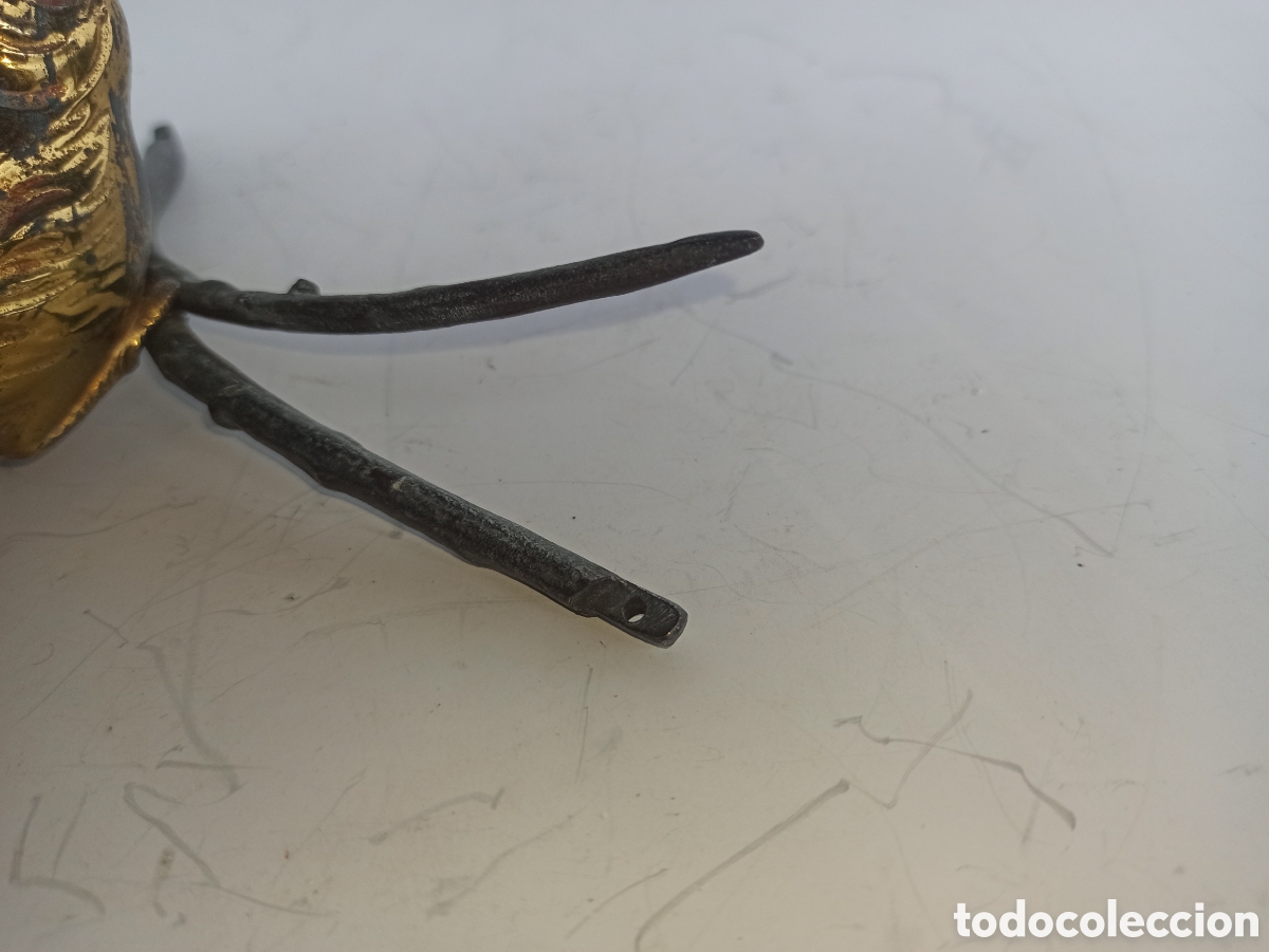Antig&uuml;edades: P&aacute;jaro de bronce......................... - Foto 6