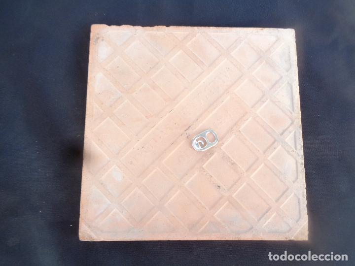 Antig&uuml;edades: ANTIGUO AZULEJO CON N&Uacute;MERO 100 - Foto 3