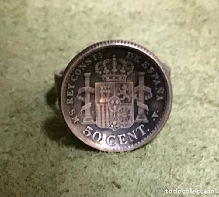 Antig&uuml;edades: ANILLO MONEDA, PLATA - Foto 1