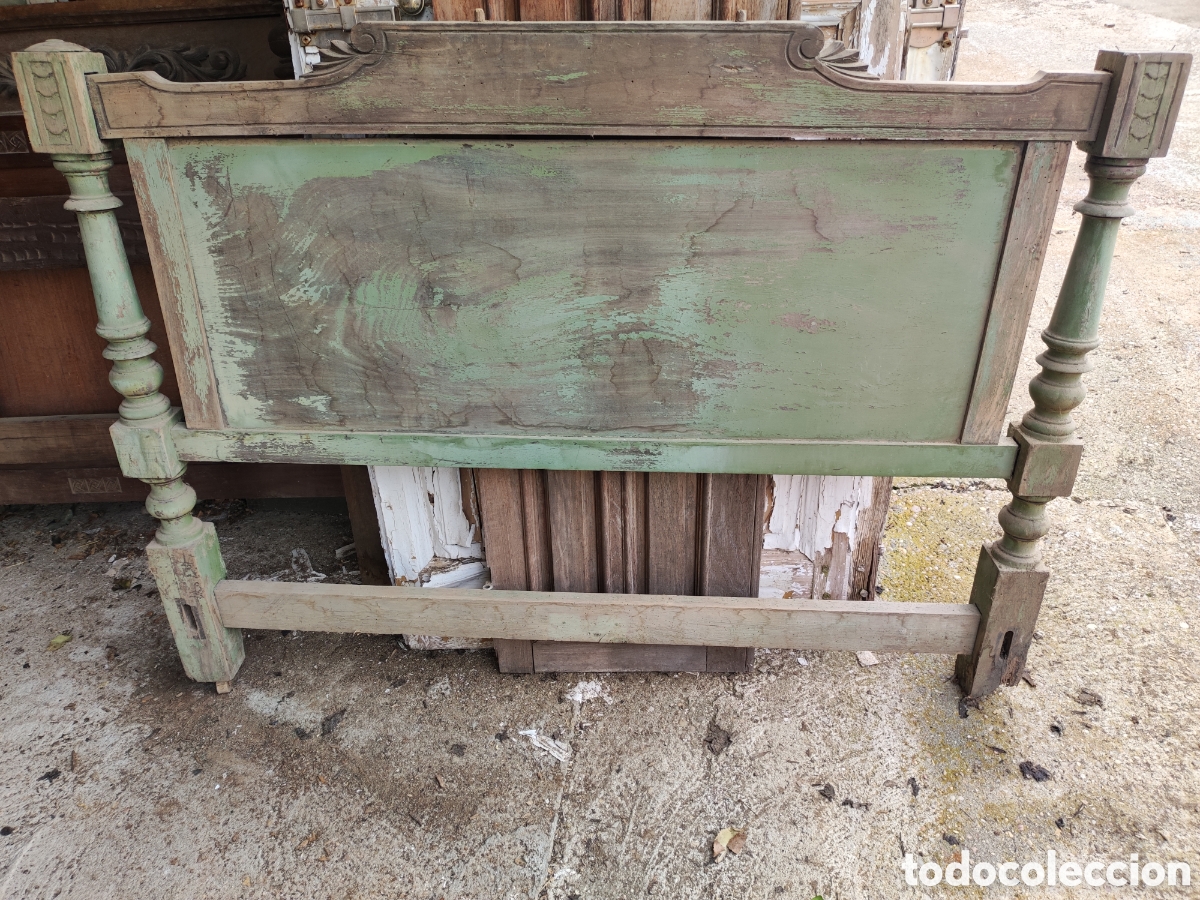 Antig&uuml;edades: Cabecero de cama para restaurar - Foto 1