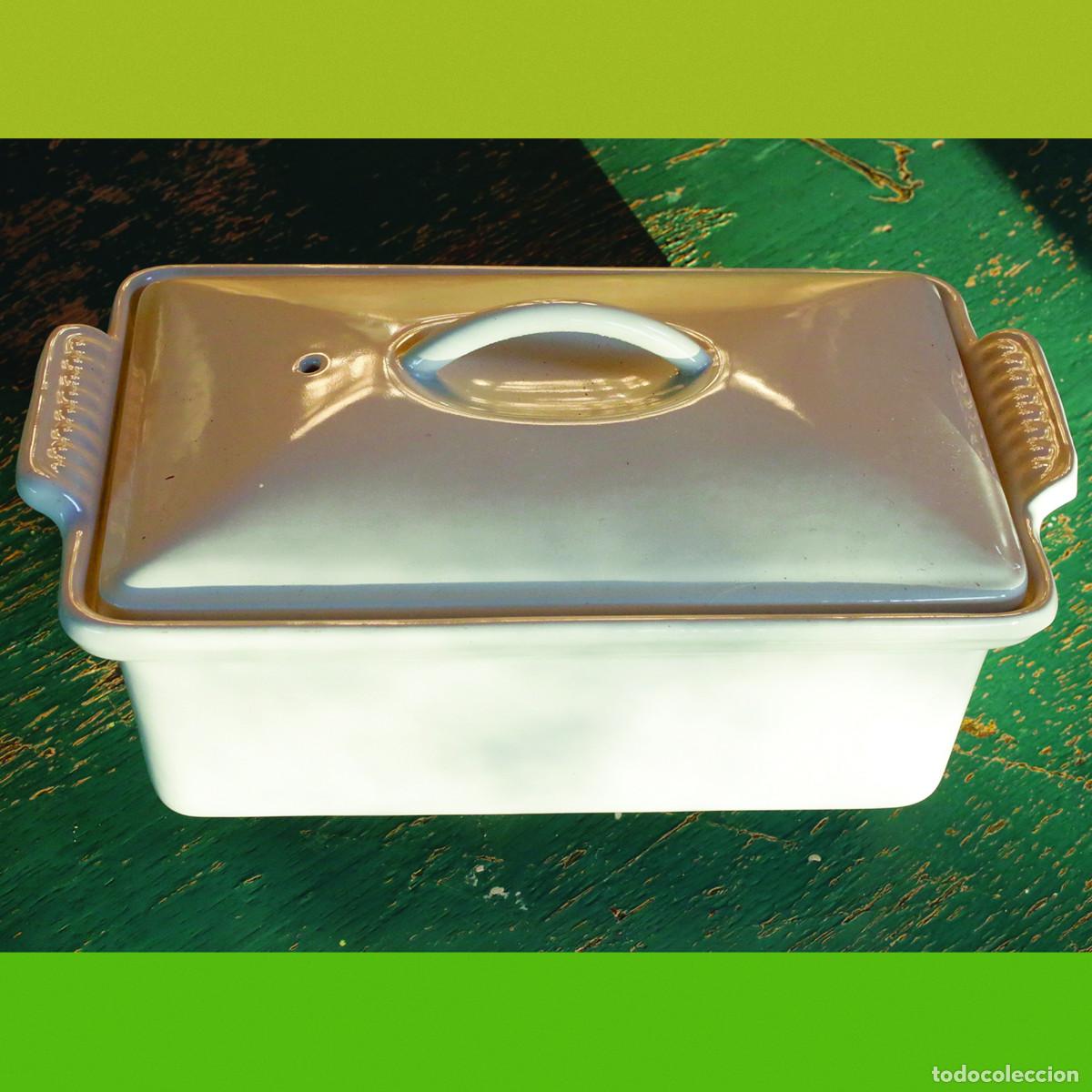 Antiguidades: CAZUELA. COCOTTE EN HIERRO COLADO CON ACABADO EN ESMALTE BLANCO. PARA HORNO. ES NUEVA.