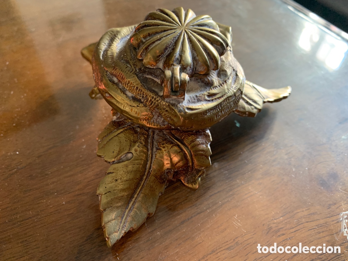 Antig&uuml;edades: Tintero en bronce - Foto 1