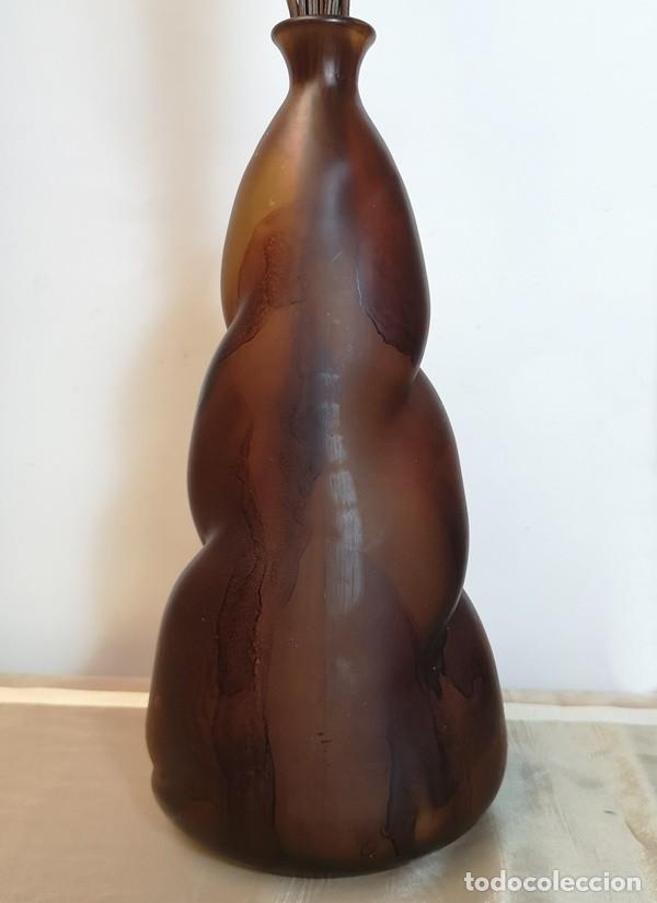 Antig&uuml;edades: Jarr&oacute;n de Cristal Marr&oacute;n - Foto 2