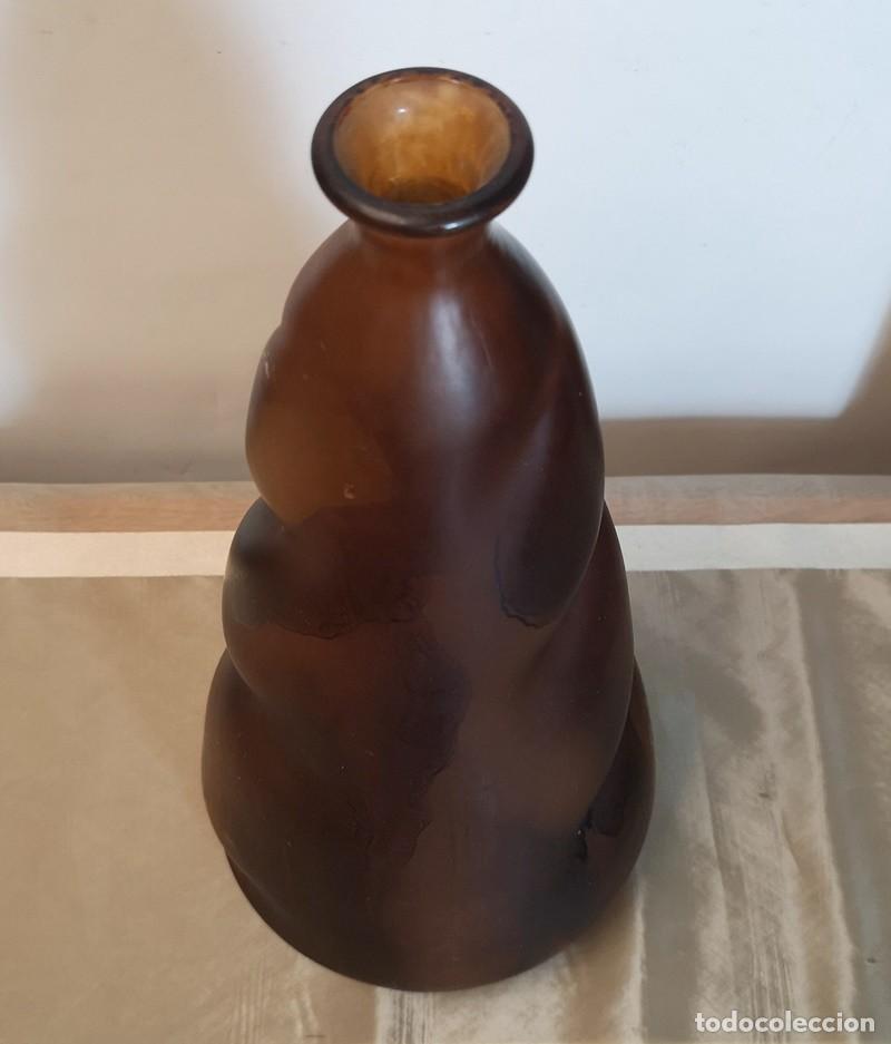 Antig&uuml;edades: Jarr&oacute;n de Cristal Marr&oacute;n - Foto 3