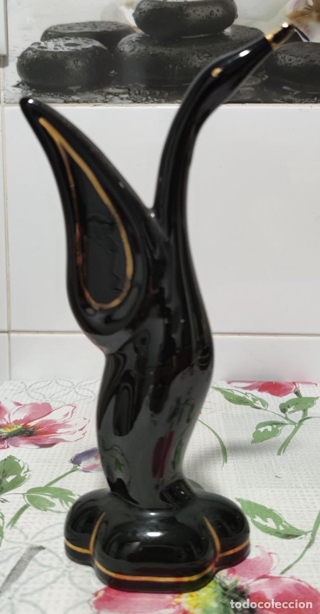 Antig&uuml;edades: Cisne negro de cer&aacute;mica - Foto 2