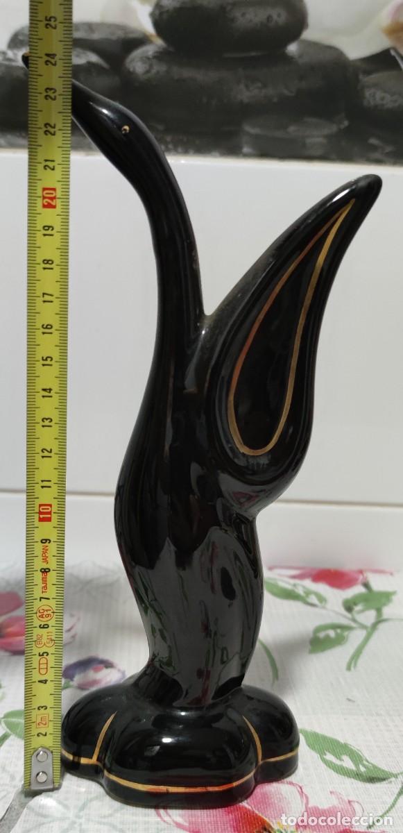 Antig&uuml;edades: Cisne negro de cer&aacute;mica - Foto 3