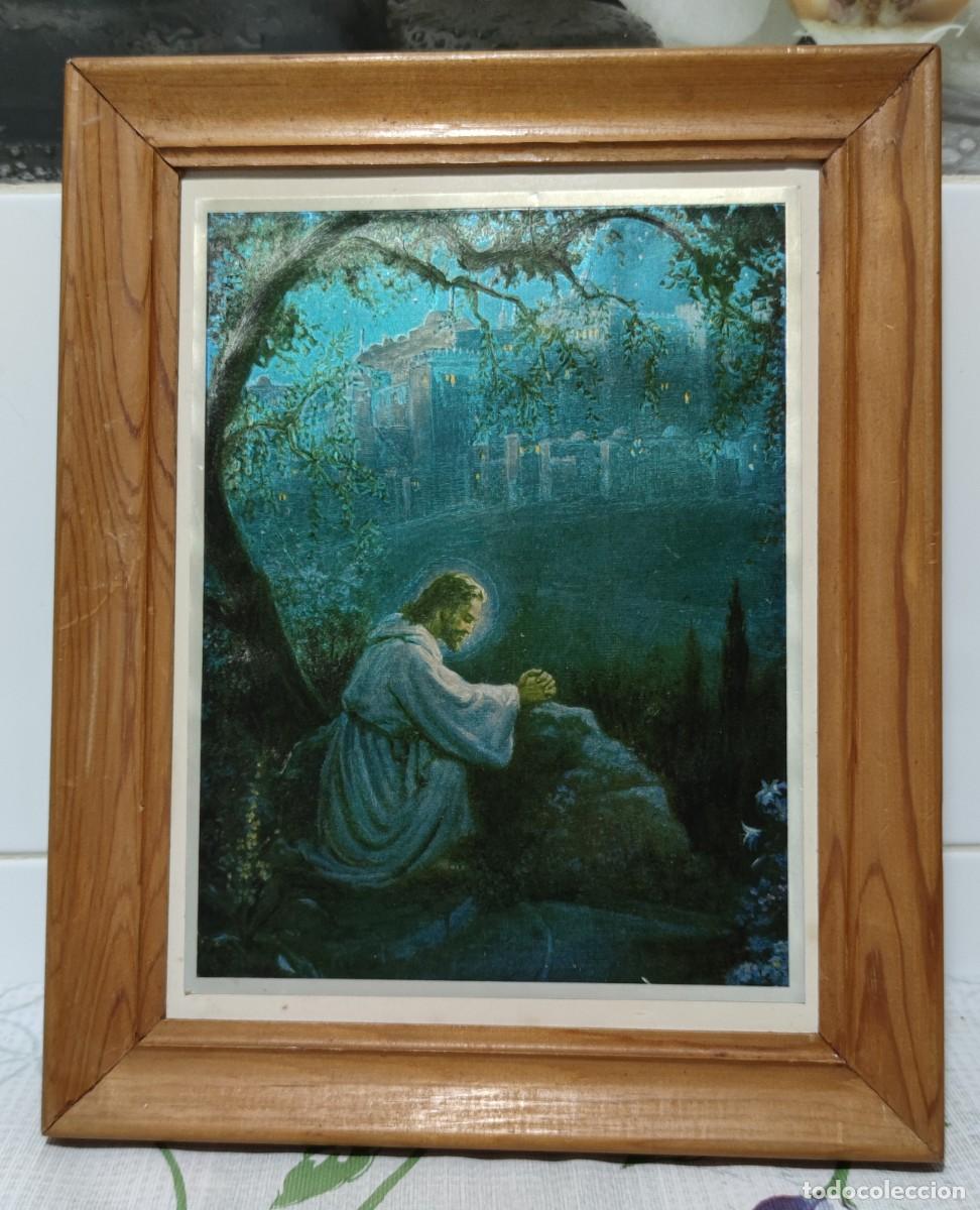Antig&uuml;edades: Cuadro de Jesucristo rezando - Foto 1