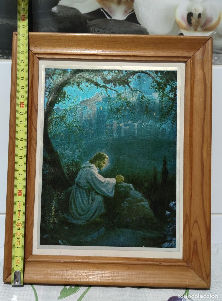 Antig&uuml;edades: Cuadro de Jesucristo rezando - Foto 2