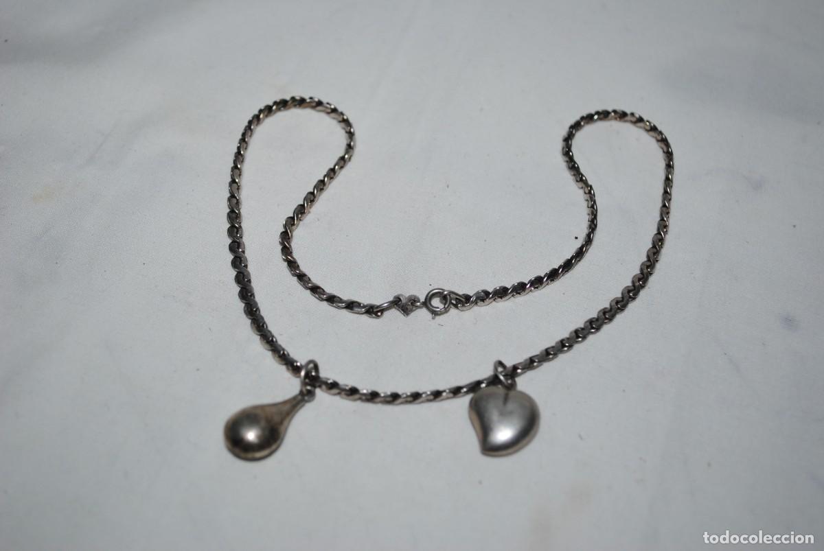 Antig&uuml;edades: CADENA Y COLGANTES DE PLATA . - Foto 2