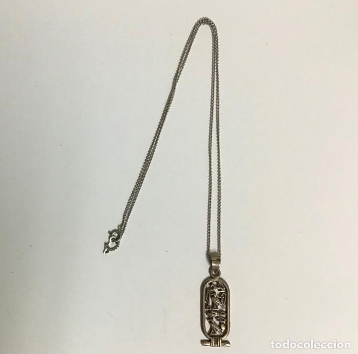 Antig&uuml;edades: COLLAR CARTUCHO EGIPCIO EN PLATA - Foto 2
