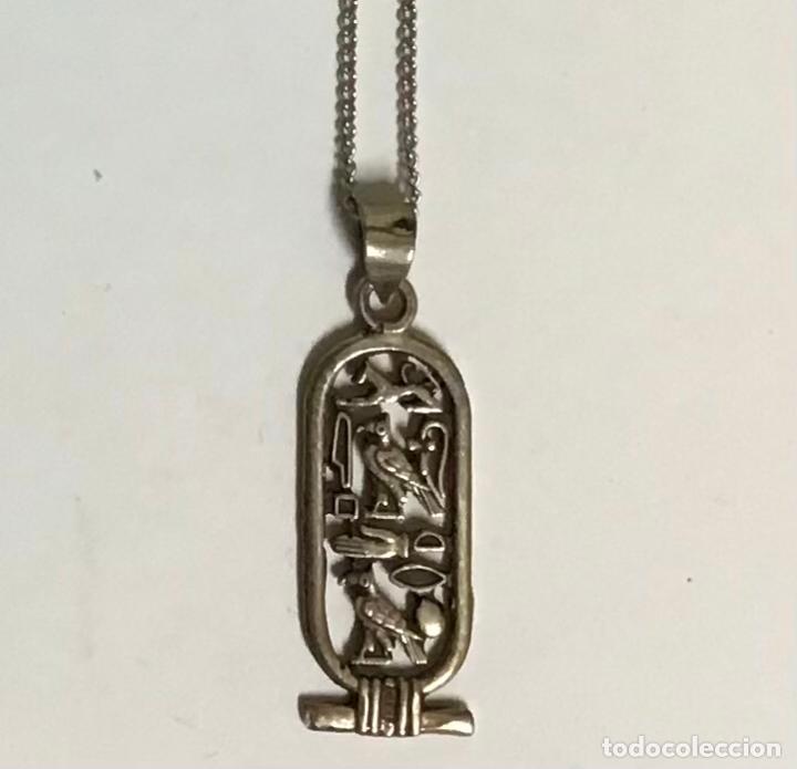 Antig&uuml;edades: COLLAR CARTUCHO EGIPCIO EN PLATA - Foto 1