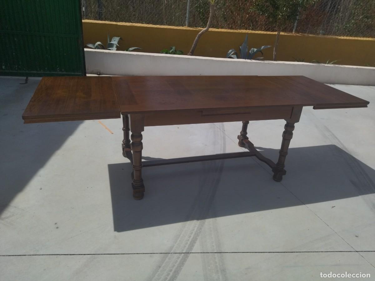 Antig&uuml;edades: Bonita mesa rectangular extensible de madera de roble. - Foto 10
