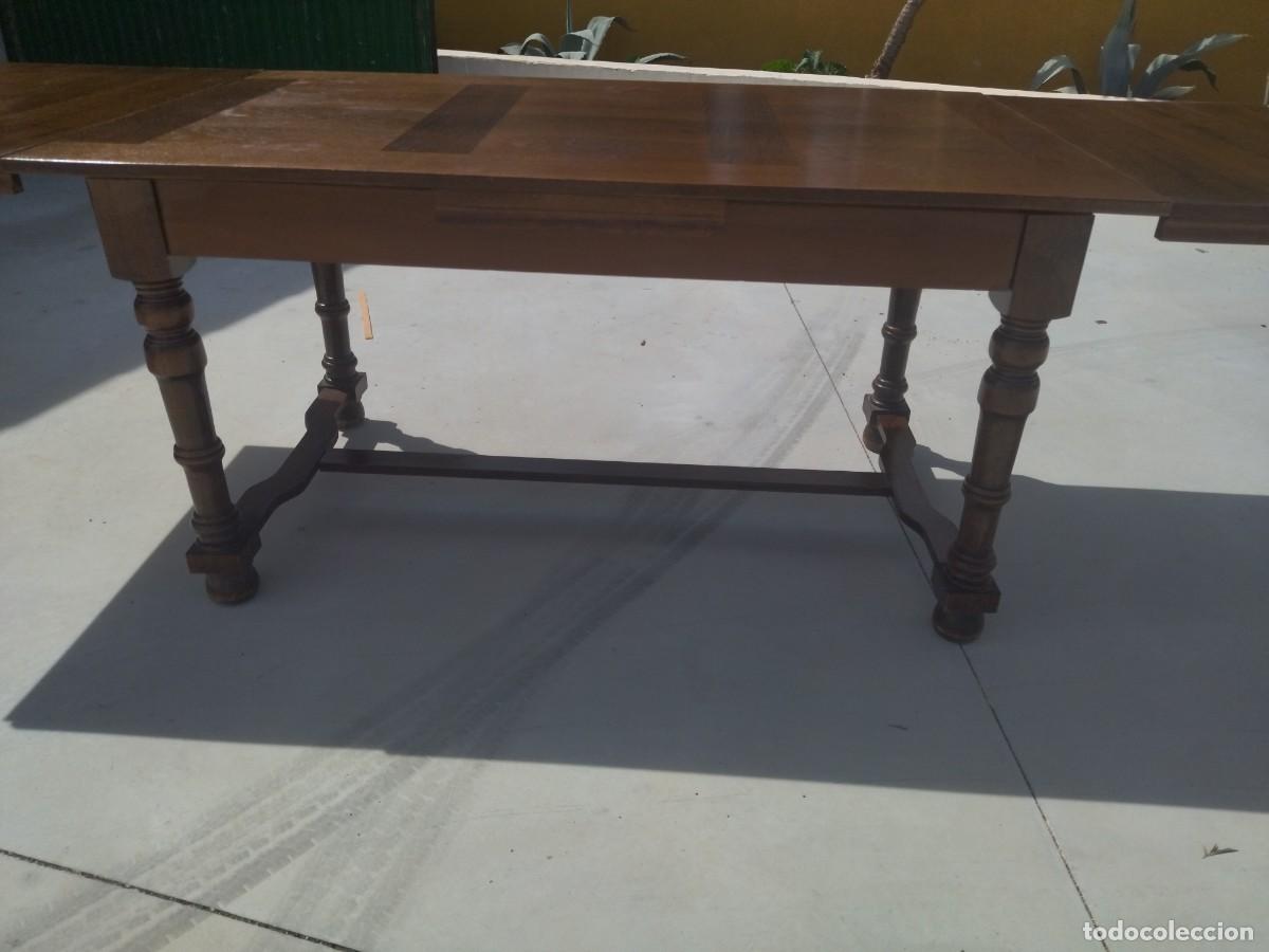 Antig&uuml;edades: Bonita mesa rectangular extensible de madera de roble. - Foto 13