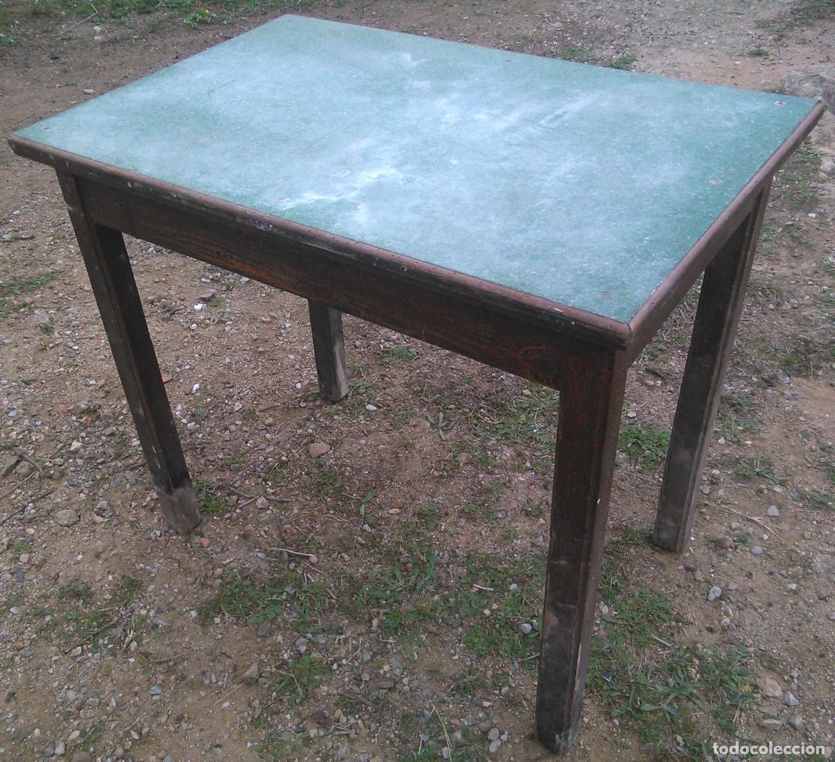 Antig&uuml;edades: Mesa de madera a&ntilde;os 60 bar - Foto 1