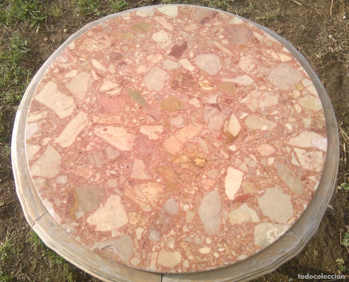 Antig&uuml;edades: MESA DE MARMOL Y MADERA - Foto 3