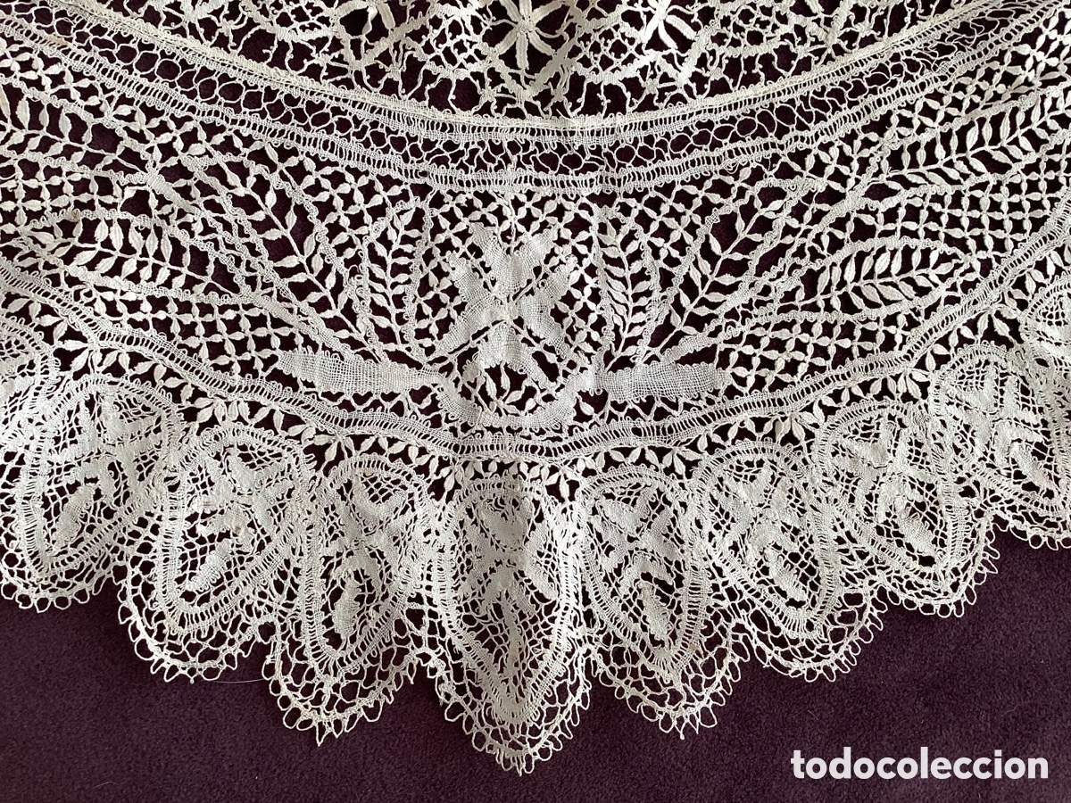 Antig&uuml;edades: Antiguo cuello de encaje malt&eacute;s - Foto 2