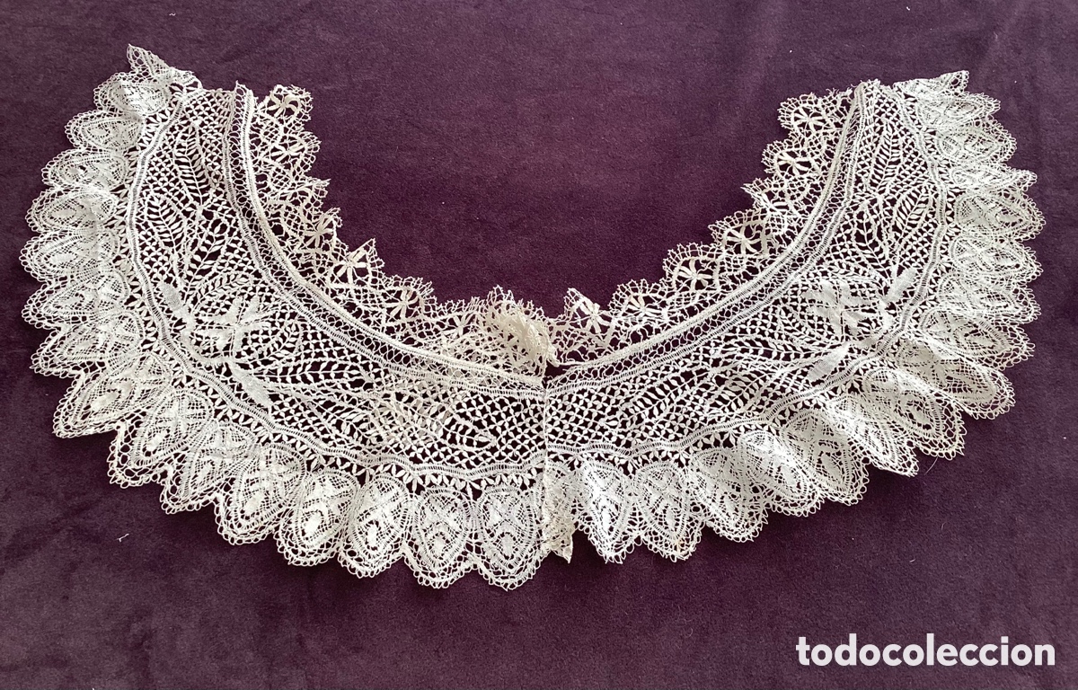 Antig&uuml;edades: Antiguo cuello de encaje malt&eacute;s - Foto 4