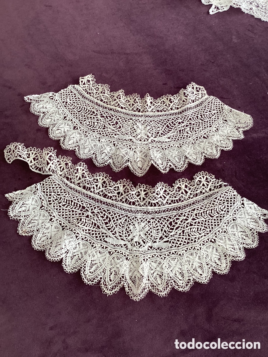 Antig&uuml;edades: Antiguo cuello de encaje malt&eacute;s - Foto 1