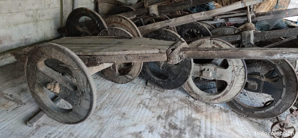 Antig&uuml;edades: Antiguo Carro Gallego de Madera - Foto 1