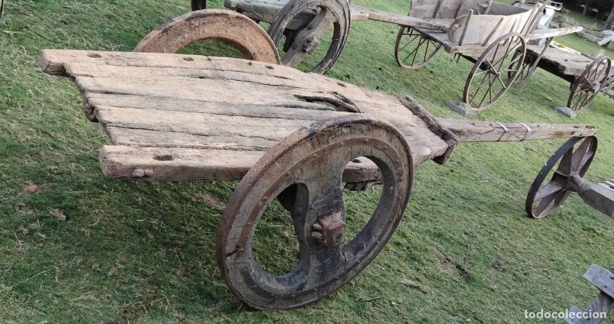 Antig&uuml;edades: Carro Gallego de Madera Centenario - Foto 1