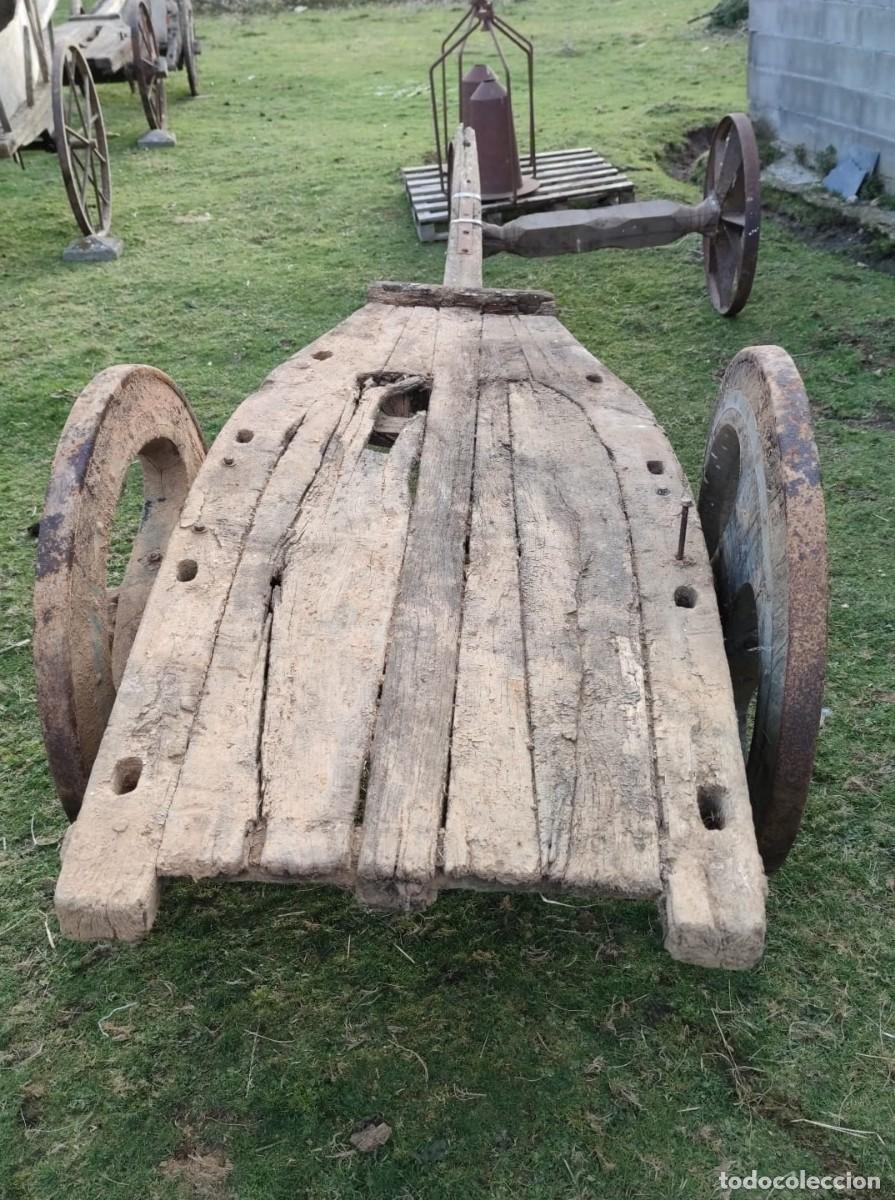 Antig&uuml;edades: Carro Gallego de Madera Centenario - Foto 3