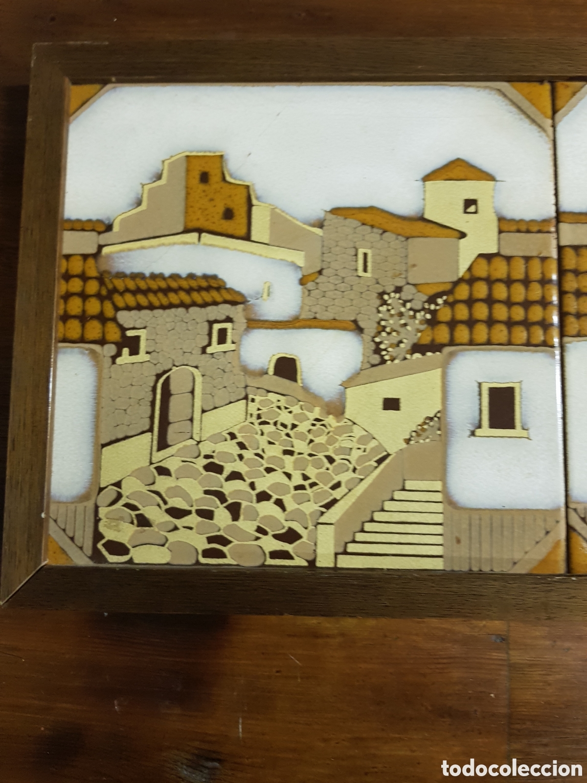 Antig&uuml;edades: Cuadro de azulejos decorados - Foto 2