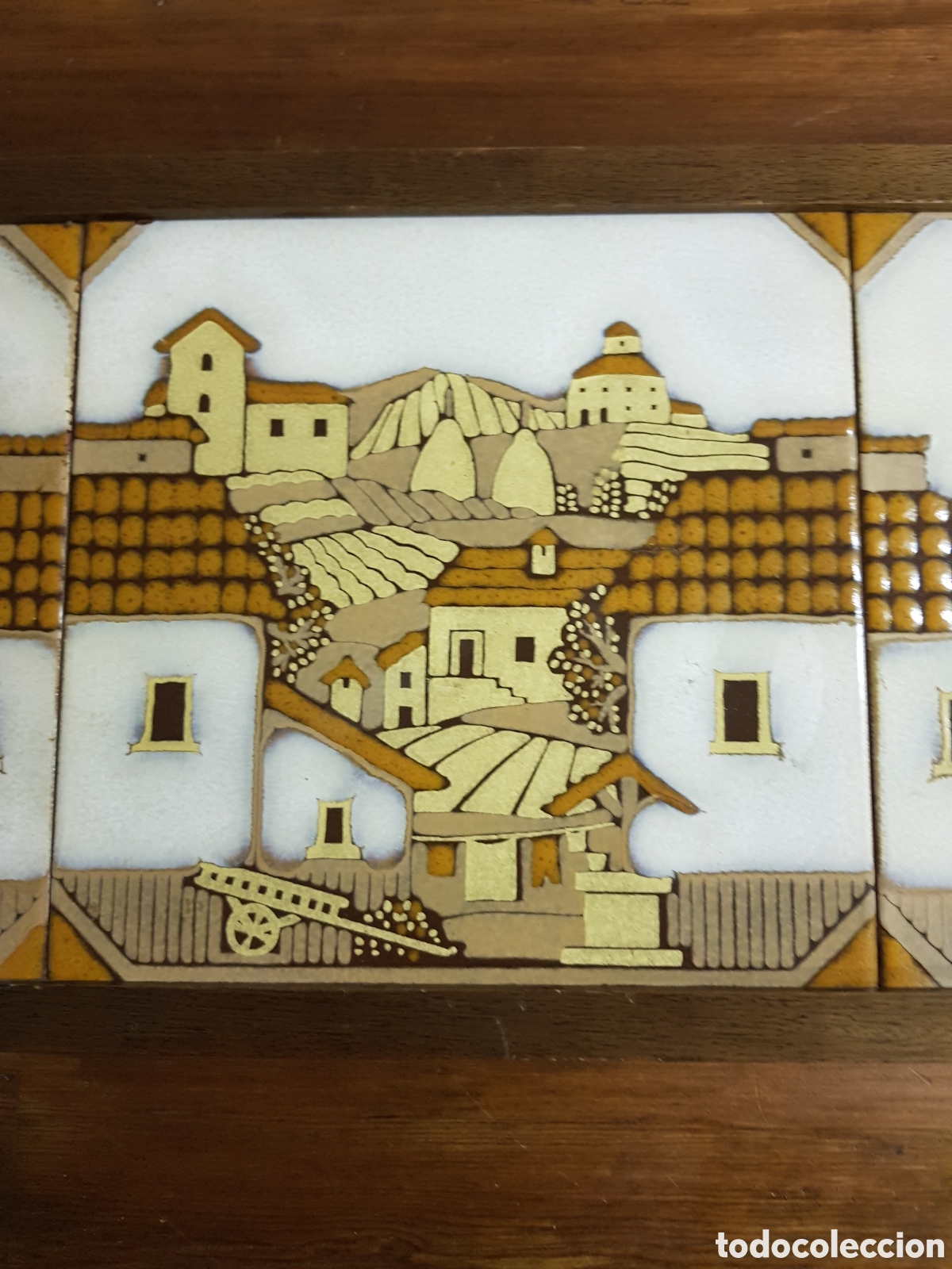 Antig&uuml;edades: Cuadro de azulejos decorados - Foto 3