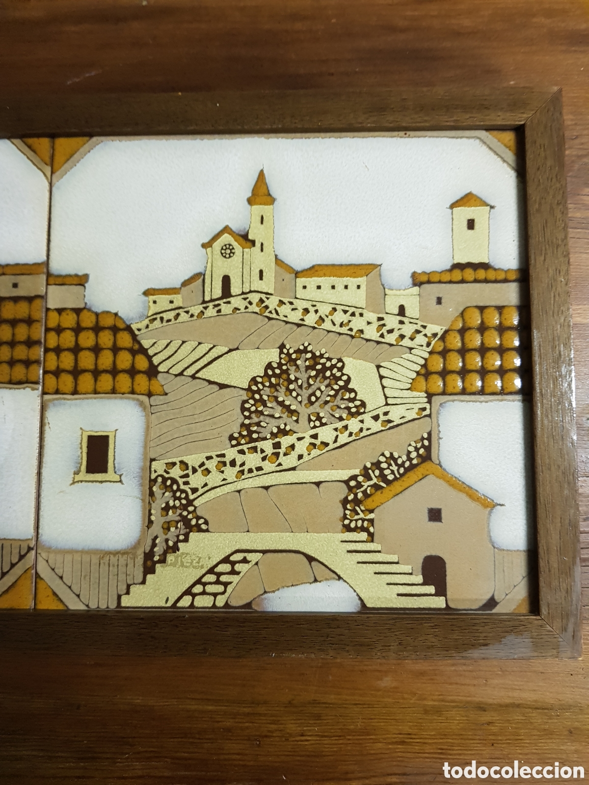 Antig&uuml;edades: Cuadro de azulejos decorados - Foto 4