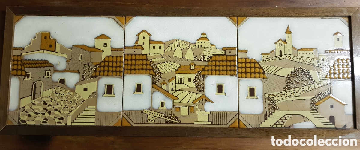 Antig&uuml;edades: Cuadro de azulejos decorados - Foto 1