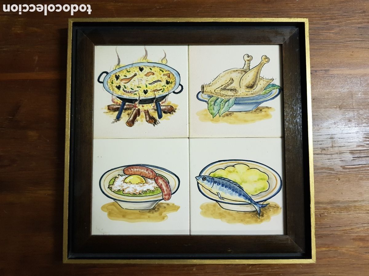 Antig&uuml;edades: Cuadro de azulejos decorados - Foto 1