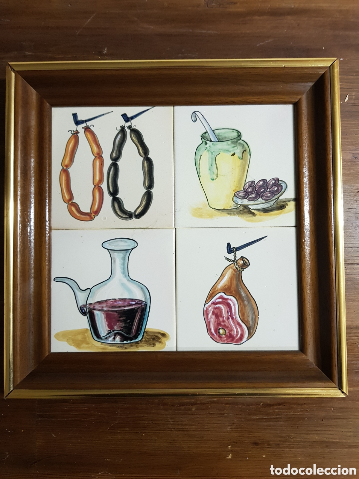Antig&uuml;edades: Cuadro de azulejos decorados - Foto 1