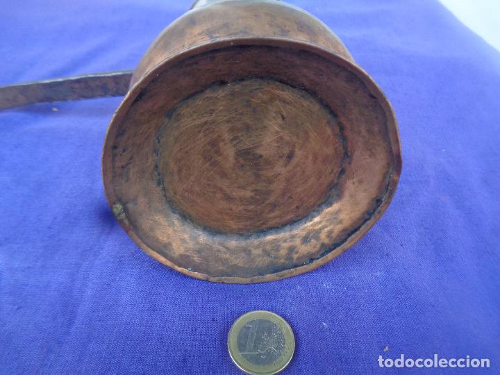 Antig&uuml;edades: ANTIGUA CHOCOLATERA DE COBRE Y FORJA - Foto 5