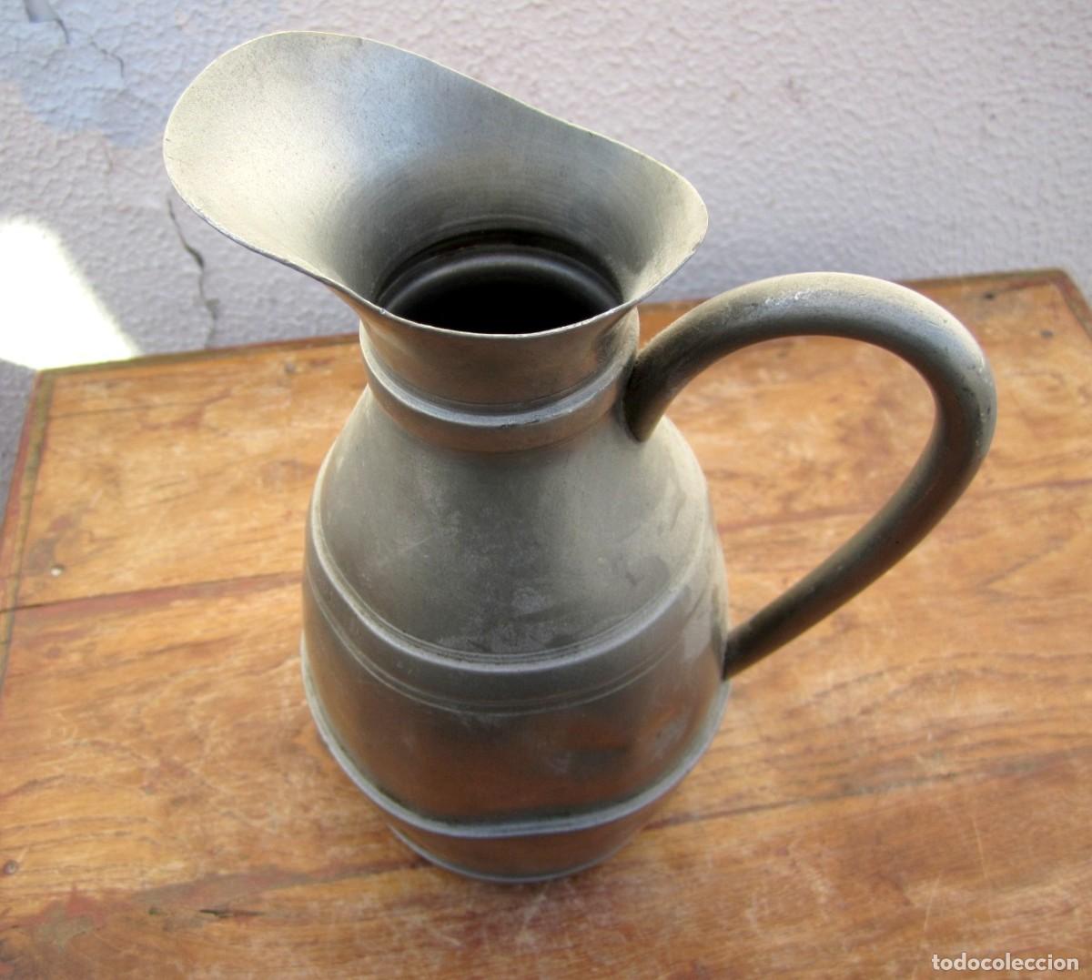 Antig&uuml;edades: Jarra de esta&ntilde;o, ALGUN BOLLO - Foto 2