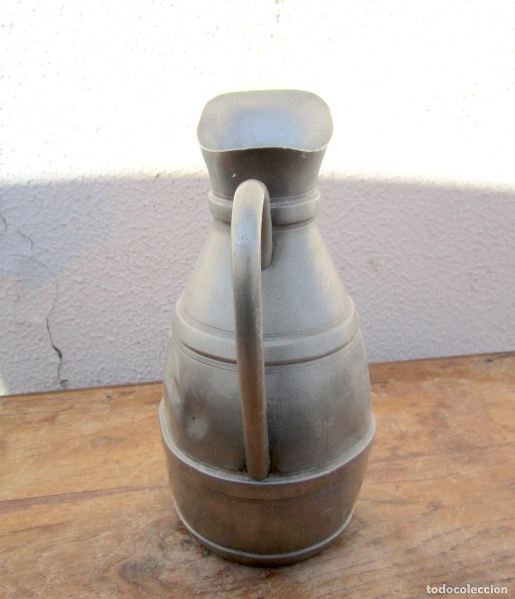 Antig&uuml;edades: Jarra de esta&ntilde;o, ALGUN BOLLO - Foto 3