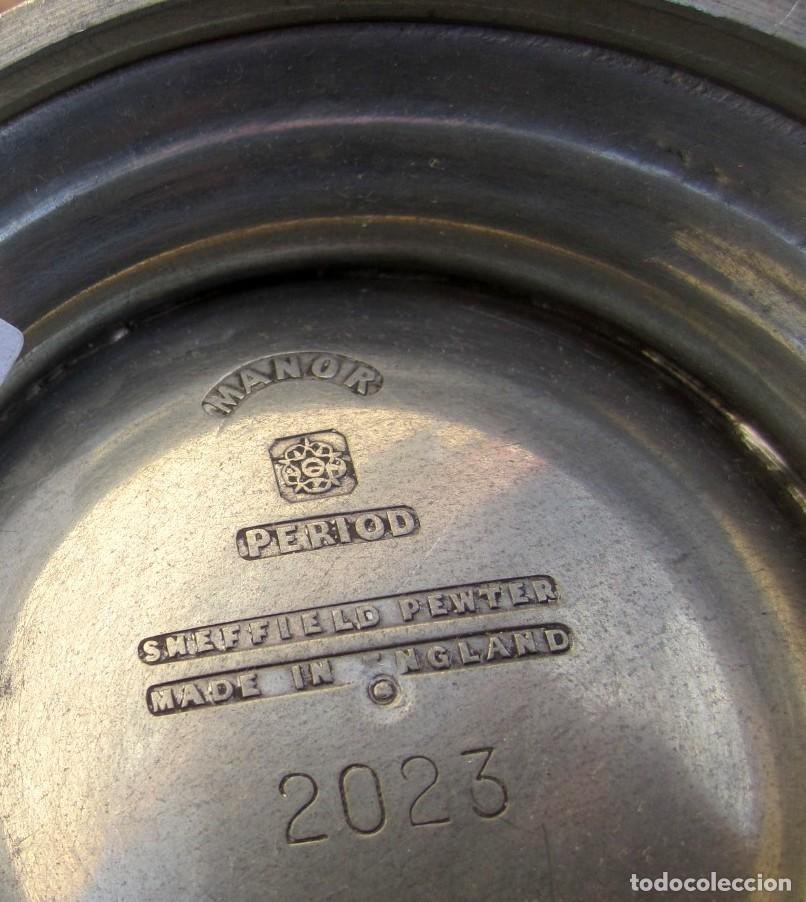 Antig&uuml;edades: Jarrita con tapa, inglesa de pewter - Foto 5