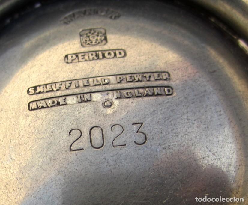 Antig&uuml;edades: Jarrita con tapa, inglesa de pewter - Foto 6
