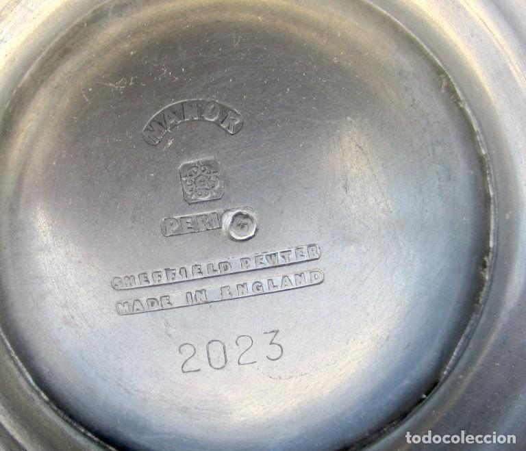 Antig&uuml;edades: Jarrita con asa de pewter, inglaterra, marcas en la base - Foto 6
