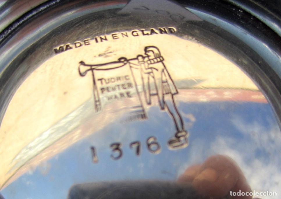 Antig&uuml;edades: Jarrita con tapa de pewter, inglaterra - Foto 6