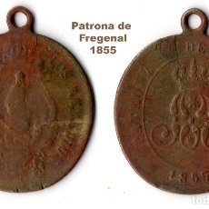 Antigüedades: NTRA SEÑORA DE LOS REMEDIOS / PATRONA DE FREGENAL. 1855.. Lote 402101254