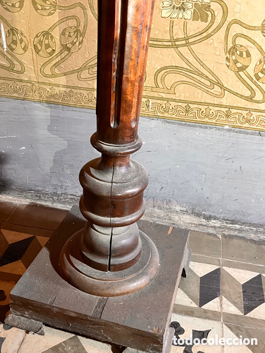 Antig&uuml;edades: Peana madera - Foto 2