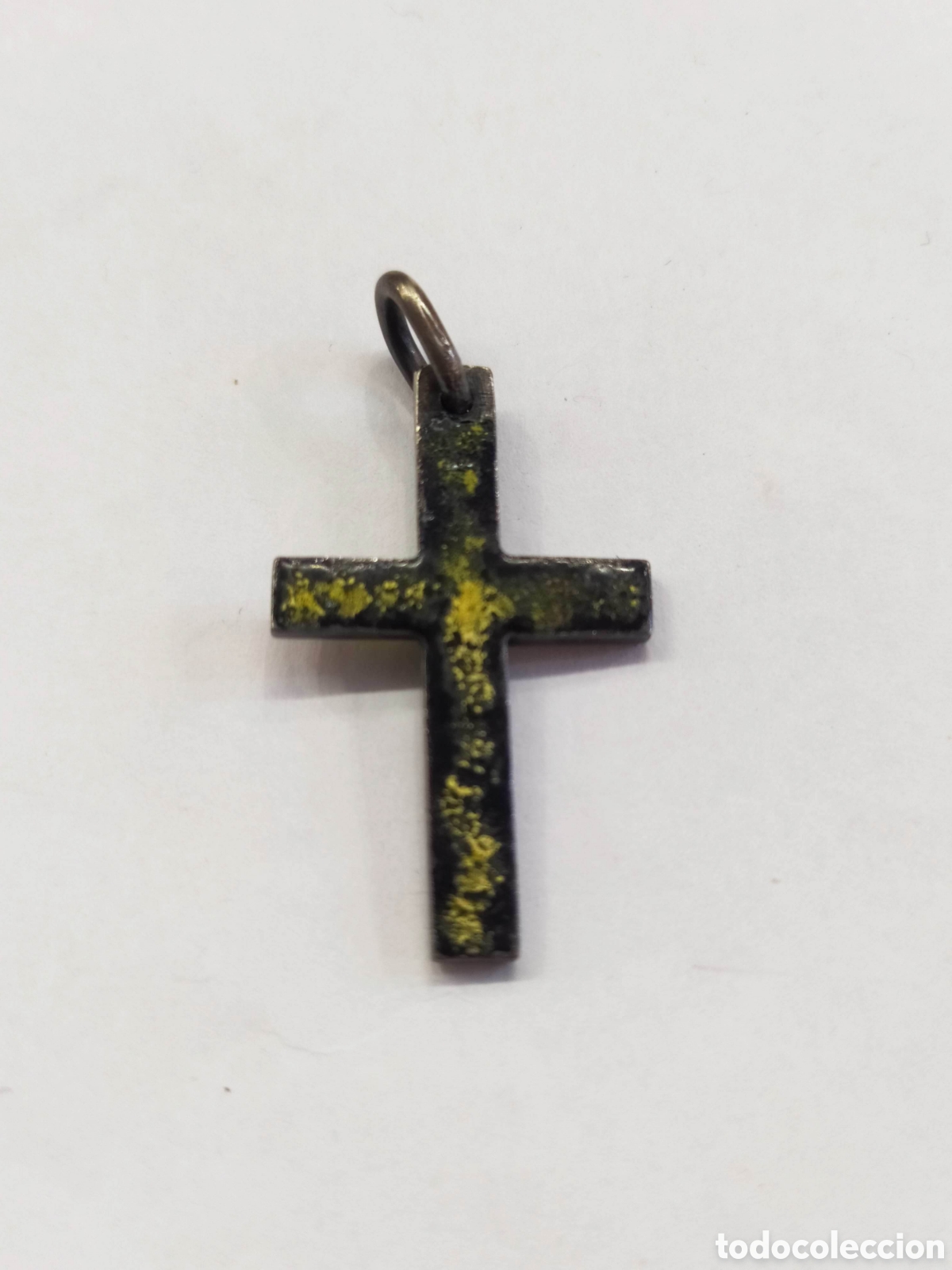 Antig&uuml;edades: Cruz de plata y esmalte. Vintage - Foto 2