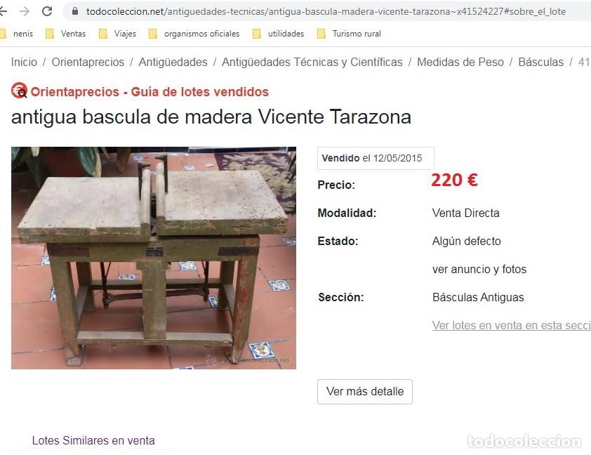 Antig&uuml;edades: Bascula antigua de madera - Foto 4