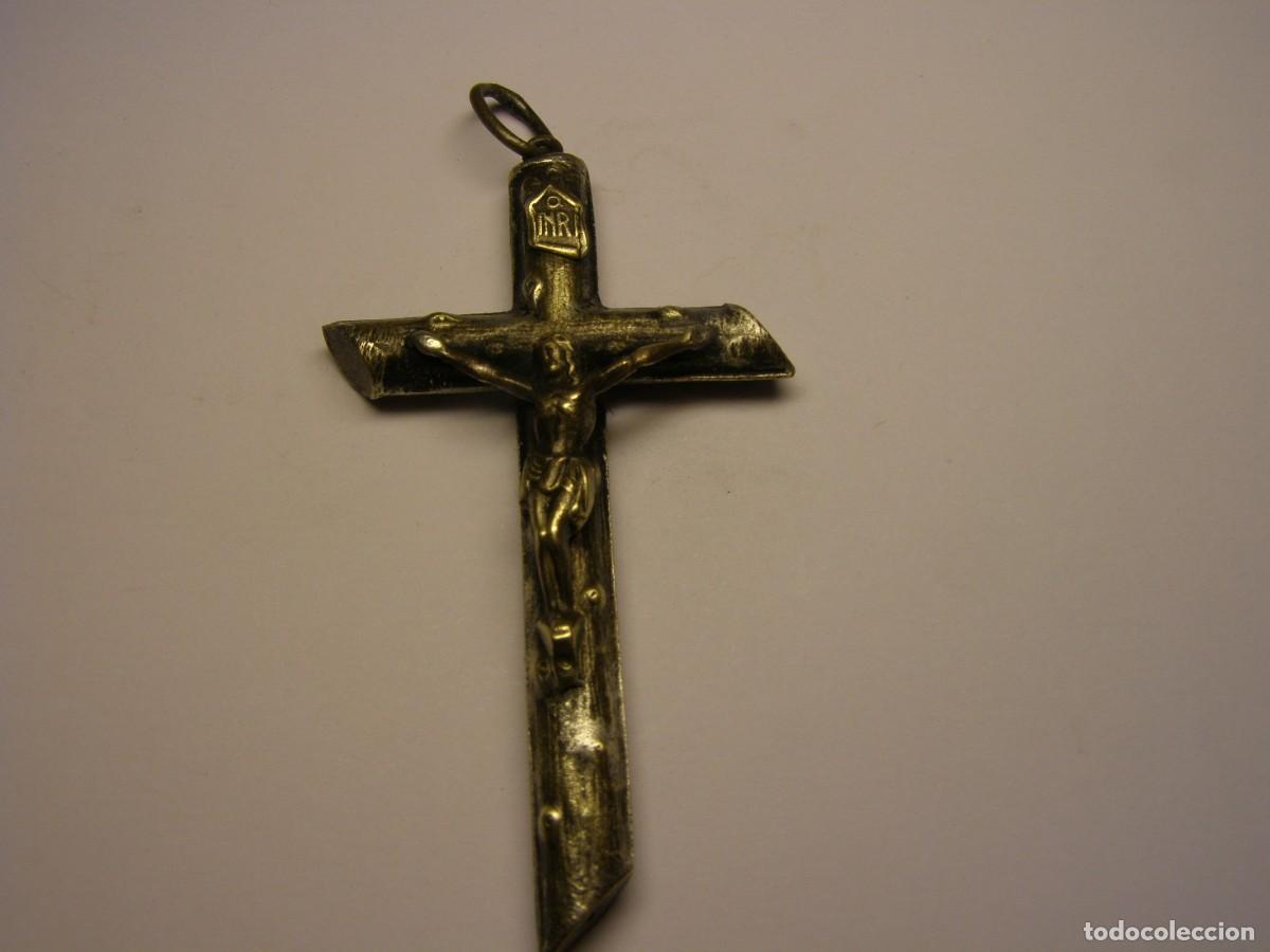 Antig&uuml;edades: Antiguo crucifijo religioso. - Foto 3