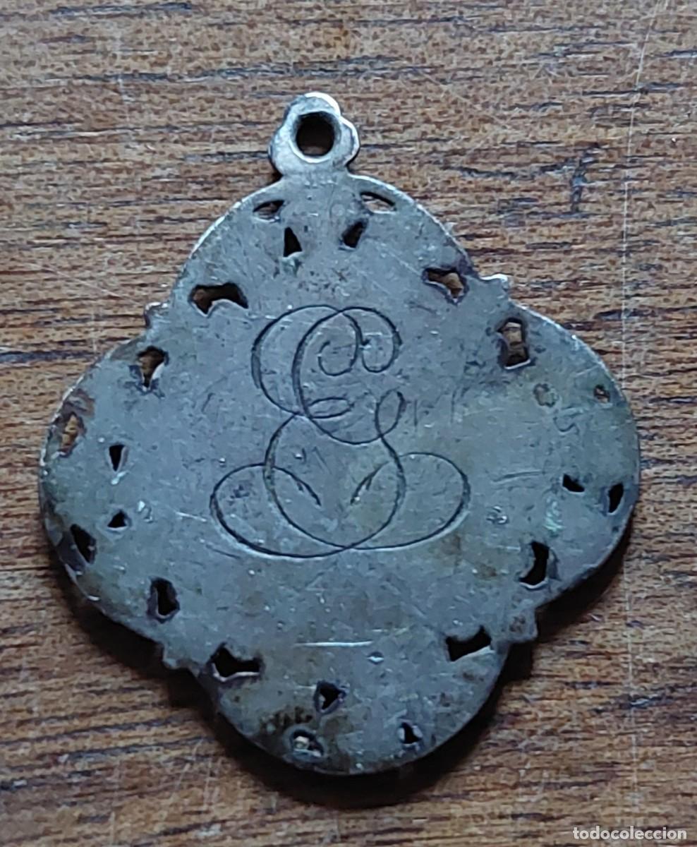 Antig&uuml;edades: Medalla antigua de comuni&oacute;n plata - Foto 2
