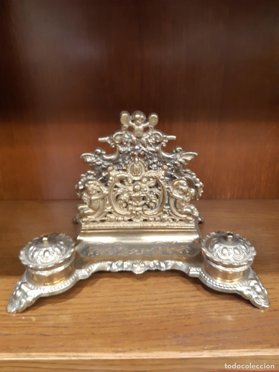 Antig&uuml;edades: ESCRIBANIA DE BRONCE. - Foto 1