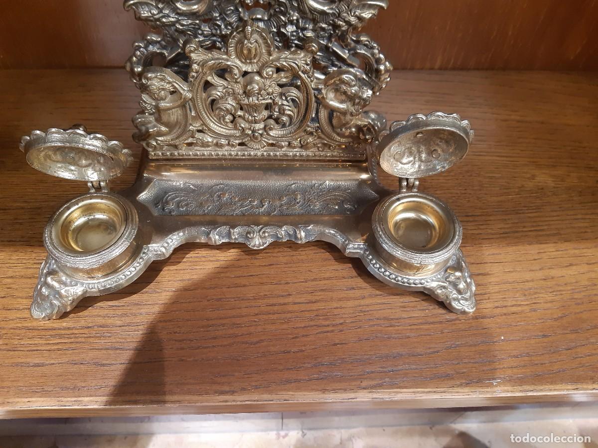 Antig&uuml;edades: ESCRIBANIA DE BRONCE. - Foto 2