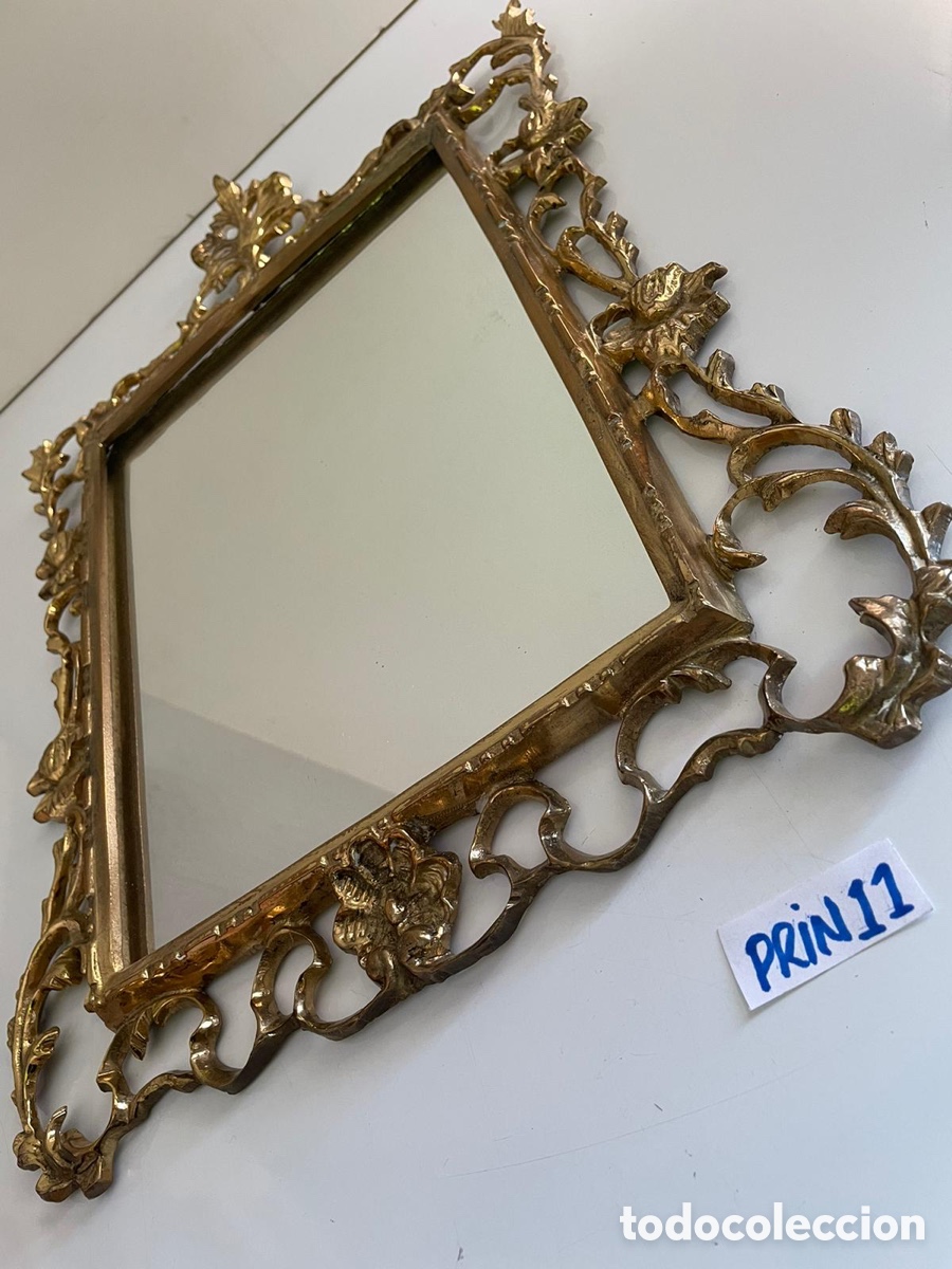 Antig&uuml;edades: Espejo barroco en bronce - Foto 2