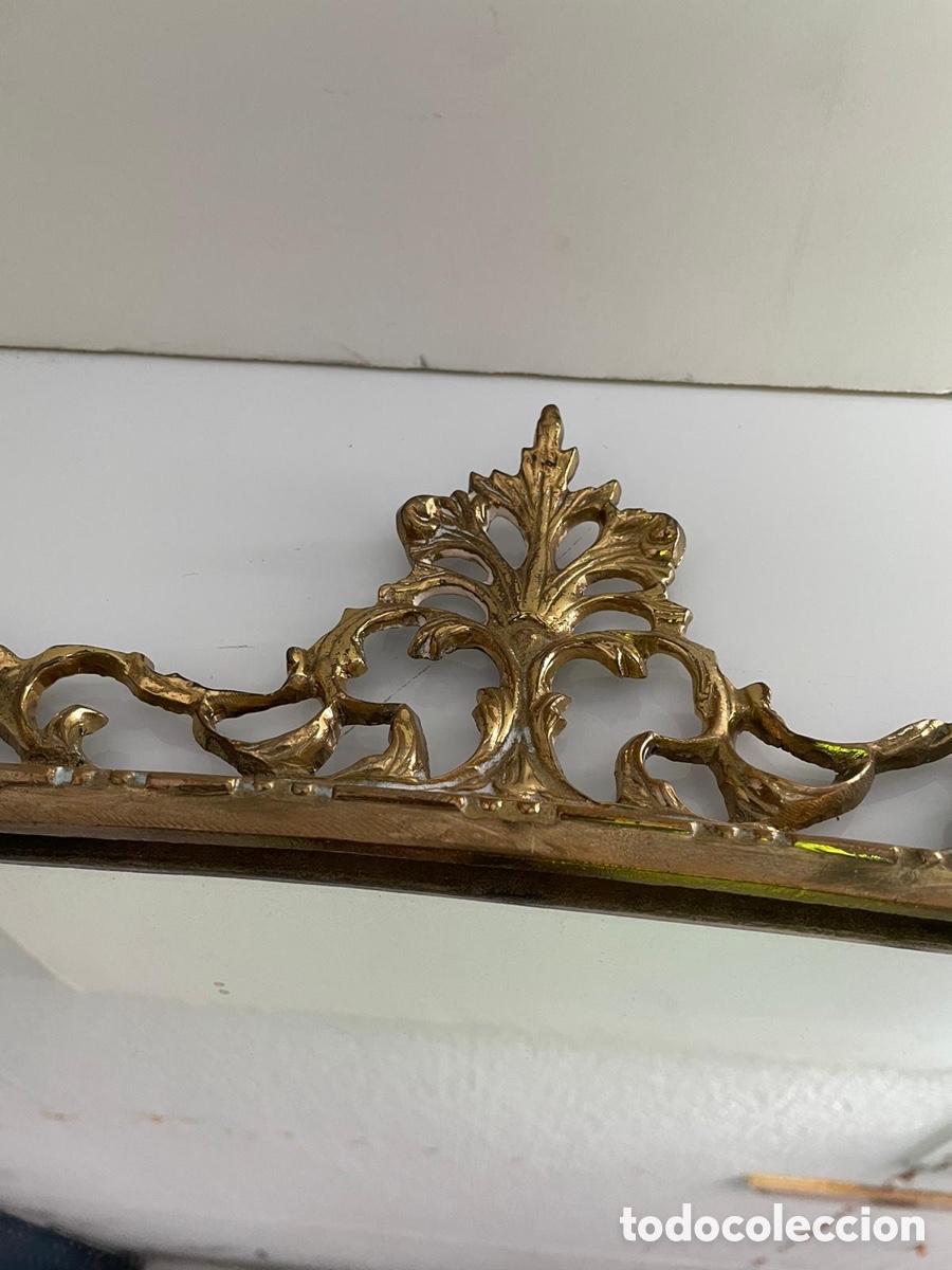 Antig&uuml;edades: Espejo barroco en bronce - Foto 3