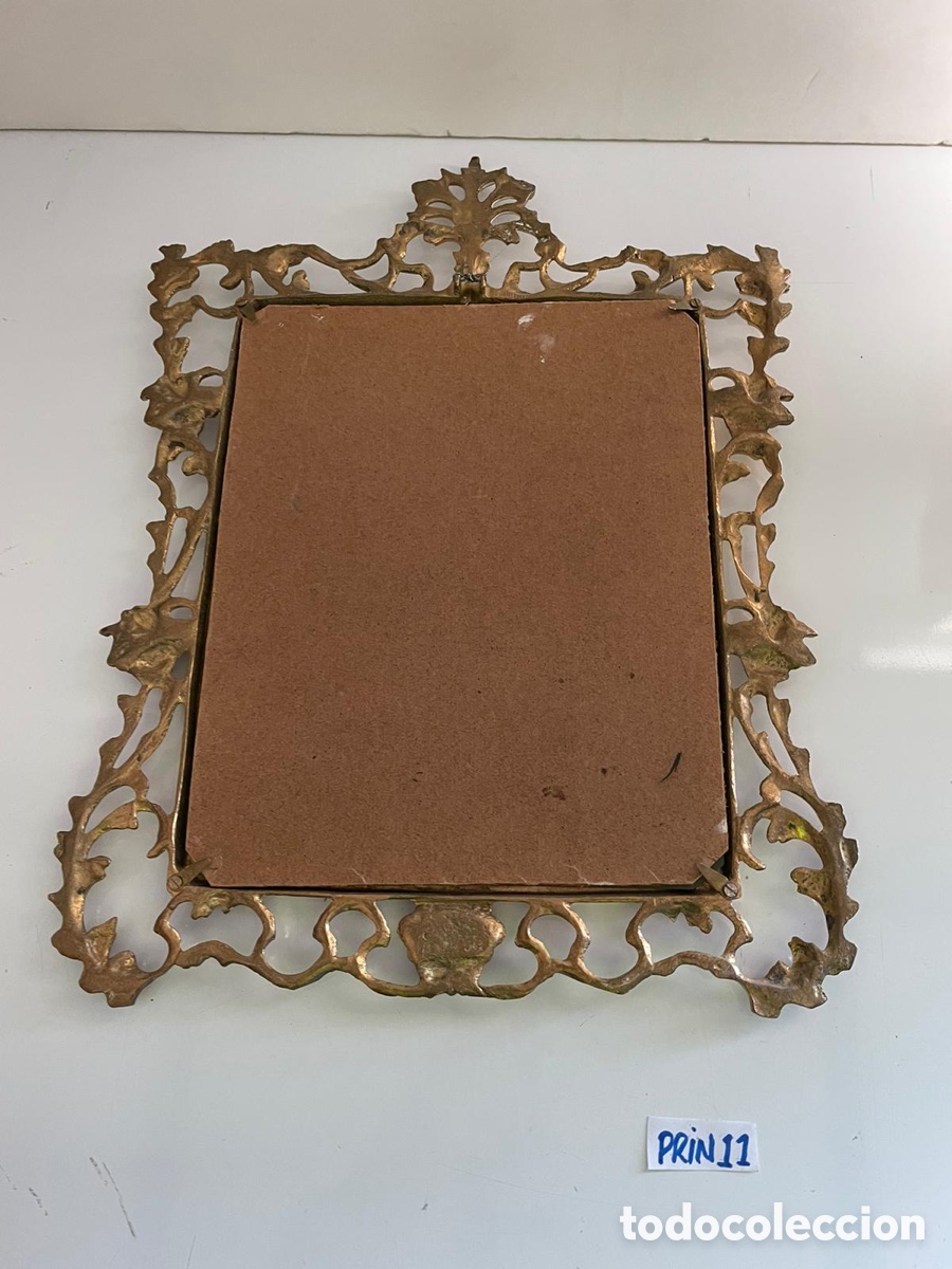 Antig&uuml;edades: Espejo barroco en bronce - Foto 4